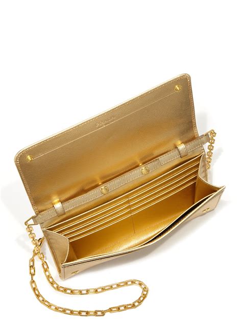 prada wallet with gold chain|prada small wallet price.